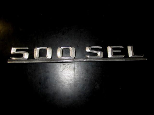 Mercedes benz 500sel oe emblem ornament  " 500sel "  oe # 126 817 06 15