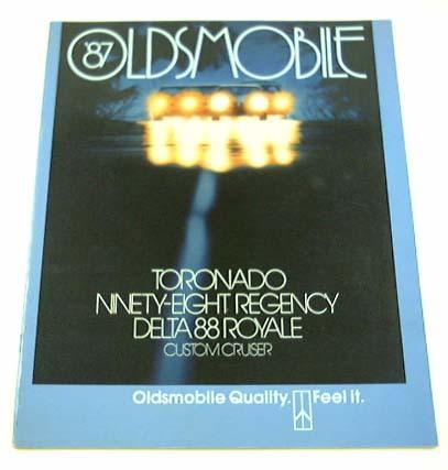 1987 87 oldsmobile brochure delta ninety-eight regency