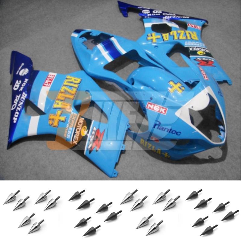 Free bolt kit! body frame fairing kit for suzuki gsx r 1000 k3 2003 2004 ac