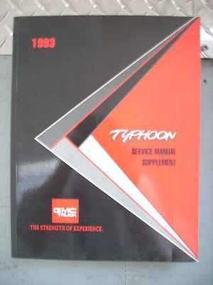 1993 93 gmc typhoon truck shop service repair book  manual supplemnt