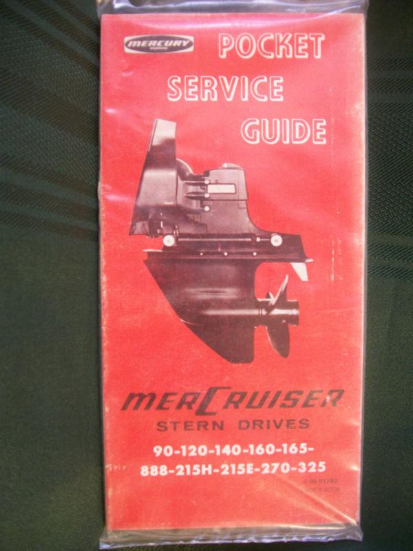 Vintage outboard-kiekhaefer mercury mercruiser 1973 pocket service 