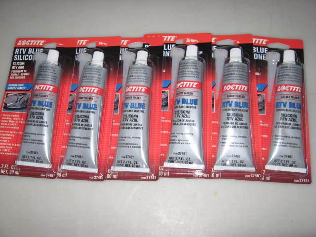 6 tubes loctite rtv blue silicone, #37461