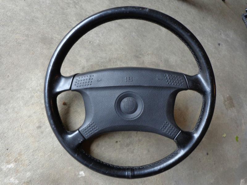 Oem bmw e34 m5 steering wheel with airbag leather e36 e31 