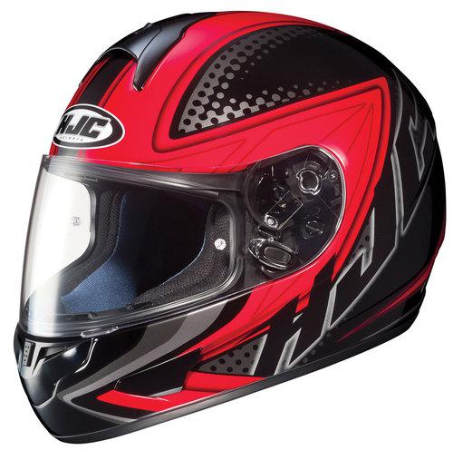 New hjc cl-16 full-face voltage adult helmet, black/red, small