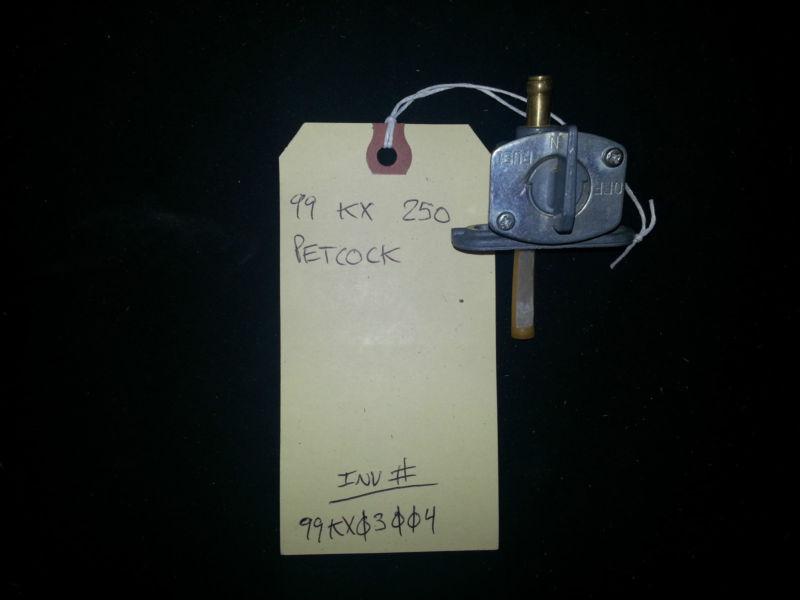 Used oem fuel petcock shut off valve 2000-13 kx65 kx85 kx100 99-02 kx125 kx250