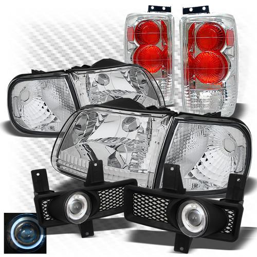 97-98 expedition chrome headlights + altezza tail lights + projector fog lights