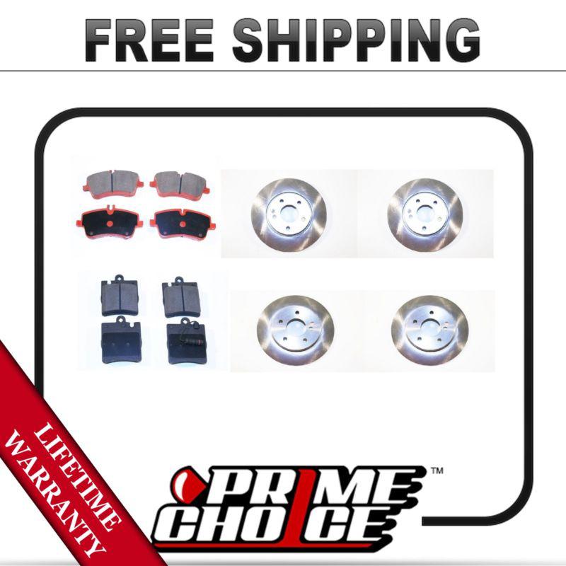 Front & rear disc brake rotors and 8 ceramic pads lifetime warranty