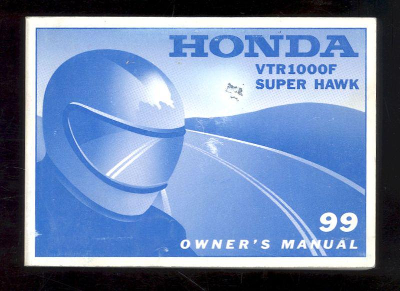 1999 honda vtr1000f super hawk owner`s manual 