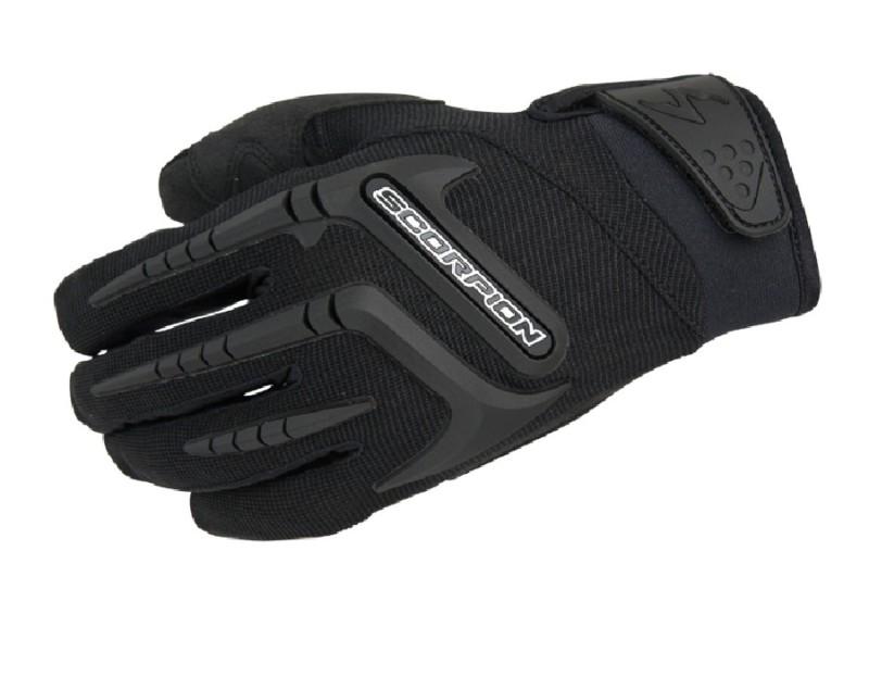 New mens scorpion skrub black motorcycle glove small sm