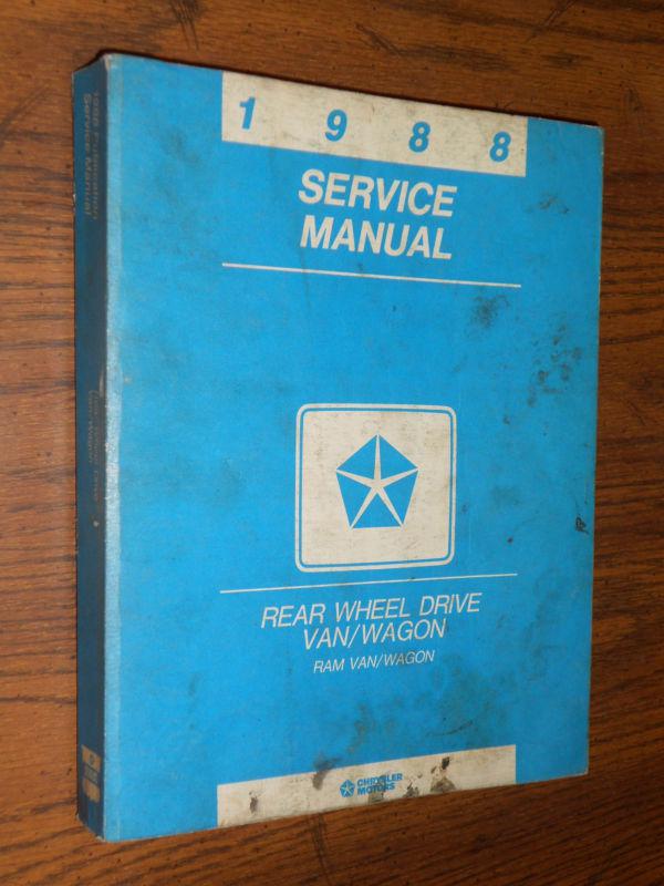 1988 dodge van / shop manual / shop book / original