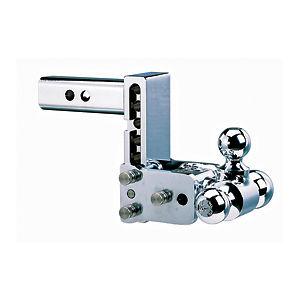 B&w tri-ball tow and stow, 8", chrome ts10048c