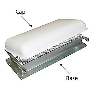 Ventline inc vent cap 5x24, white v0203-03