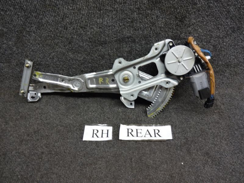 02 subaru impreza wrx sdn rh right hand rear window regulator w/motor good 33112