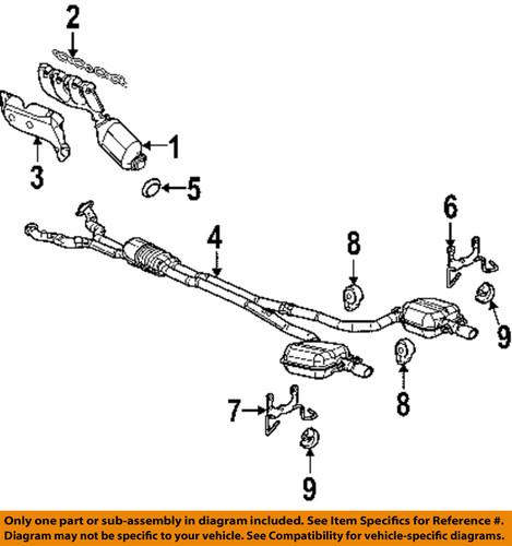 Cadillac gm oem 12567655 exhaust manifold gaskets/exhaust manifold gasket