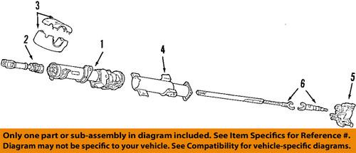 Gm oem 22659865 steering column-coupling shaft