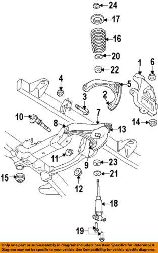 Mopar oem 6102067aa front suspension-shock bolt