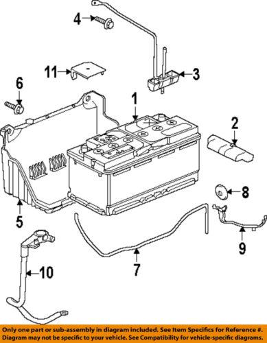 Jaguar oem c2d27323 battery-negative cable