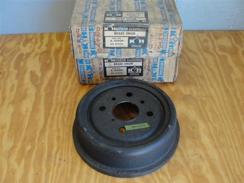 Set nos 1965 1966 1967 ford mustang front rear brake drums kelsey-hayes x-21009