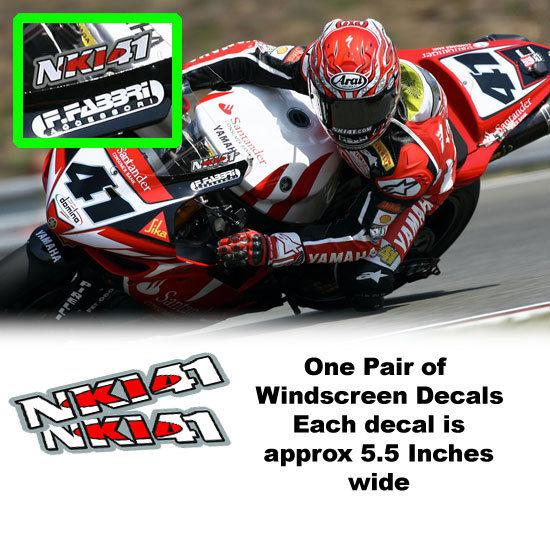 Haga nitro nori windscreen decals stickers