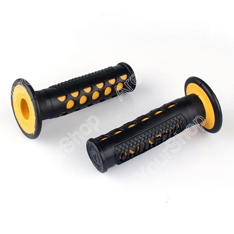 Handlebar grips honda cr xr crf cbr kawasaki zx ex kx kdx klr klx yellow