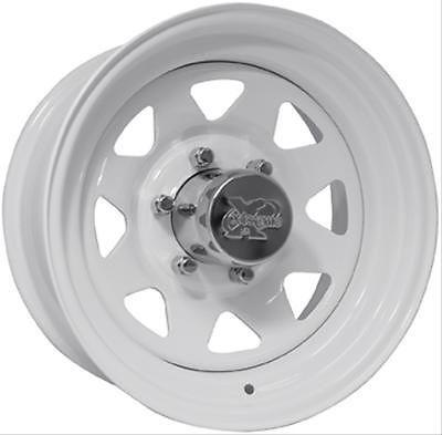 Pro comp xtreme rock crawler series 82 steel white wheel 16.5"x6.75" 6x5.5" pair