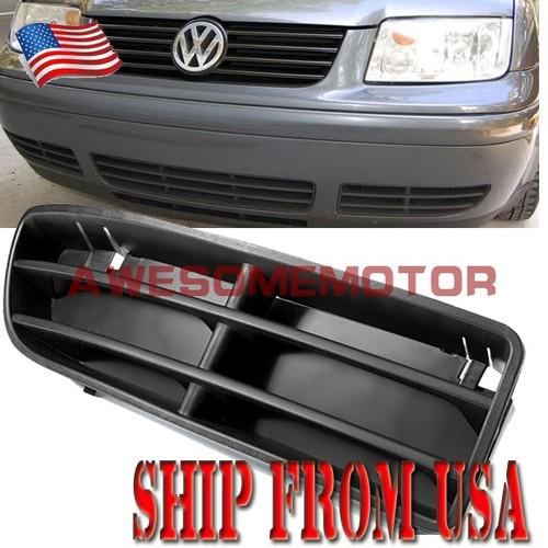 Us right lower insert vent bumper grille passenger side for bora jetta mk4 black