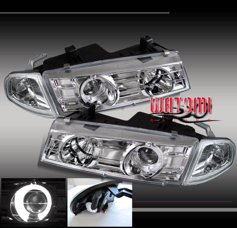 92-96 honda prelude projector head lights+corner chrome