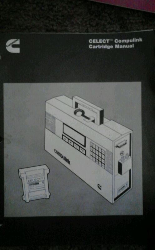 Cummins celect compulink cartridge  manual