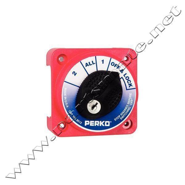 Perko 8512dp compact battery switch with lock