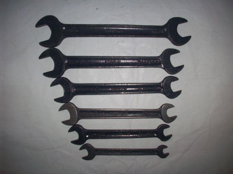  vintage superslim t/w spanner set for british motorcycle tool kit  