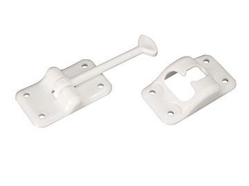 Rv designer e231 3-1/2" white entry door holder