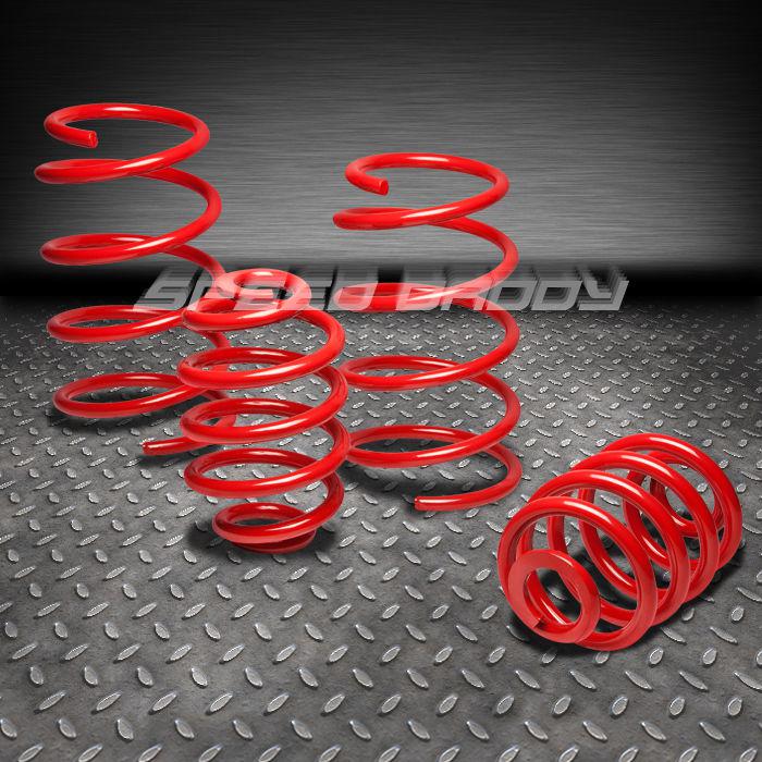 1.5"drop 4pc front+rear suspension lowering spring 07-11 honda element y1 h1 red