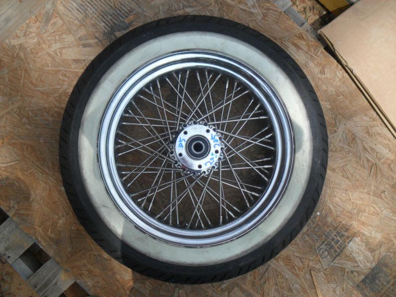 Dunlop d402 mt90b16 front tire and gangster white wall wheel