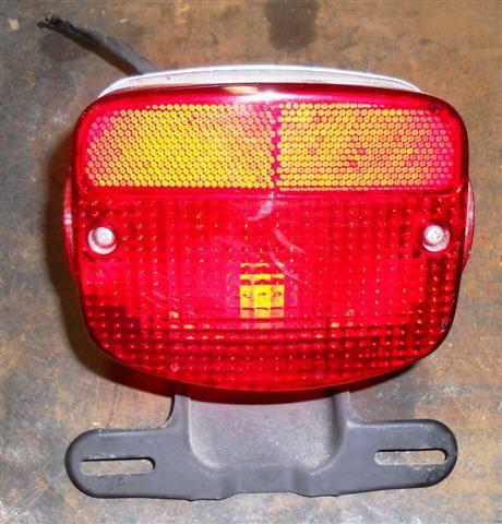 Kawasaki kz650 kz400 kz750 kz1000 tail light taillight 1974-78 with bracket..