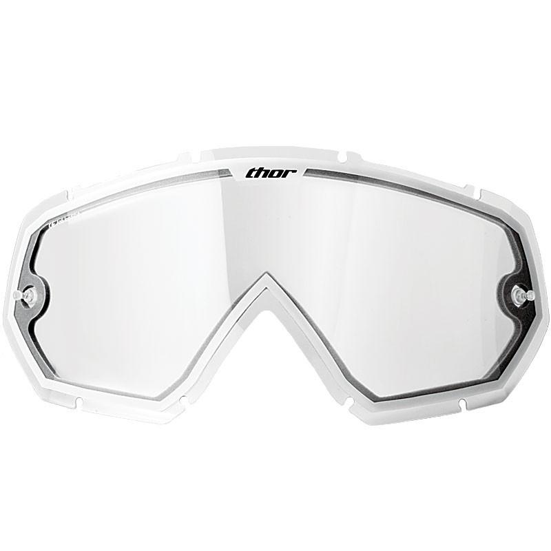 Thor enemy youth goggle lens w/ tear-off posts clear/white