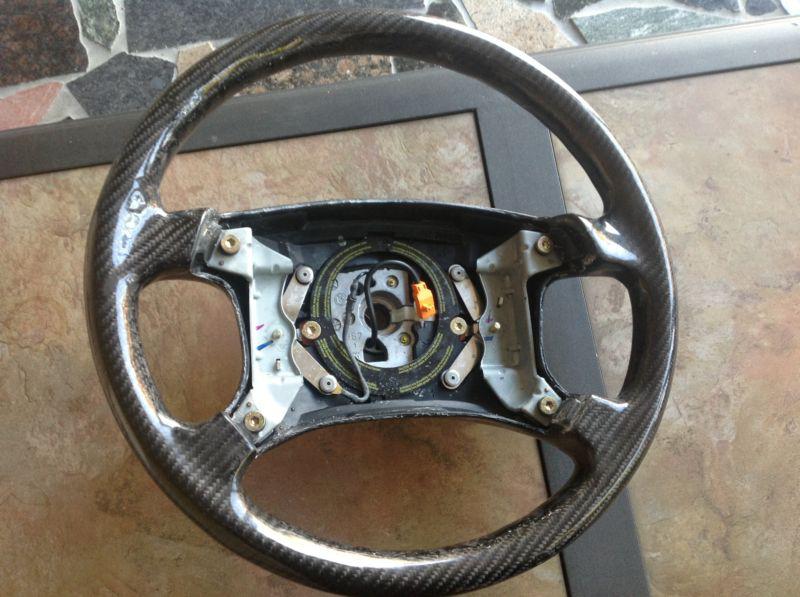 Bmw e36 custom wrapped steering wheel in real carbon fiber m3 318 325 328