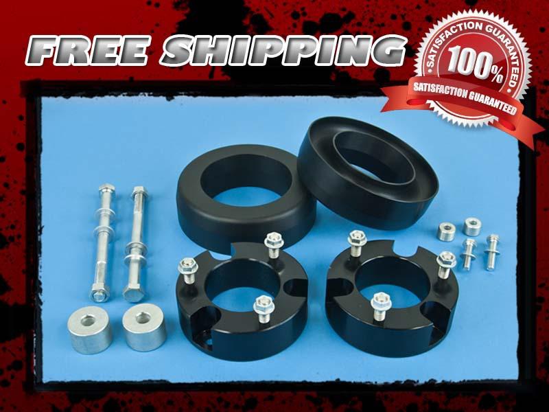 Black block lift kit front 3" rear 1" w/ differential skid plate drop 4wd 4x4