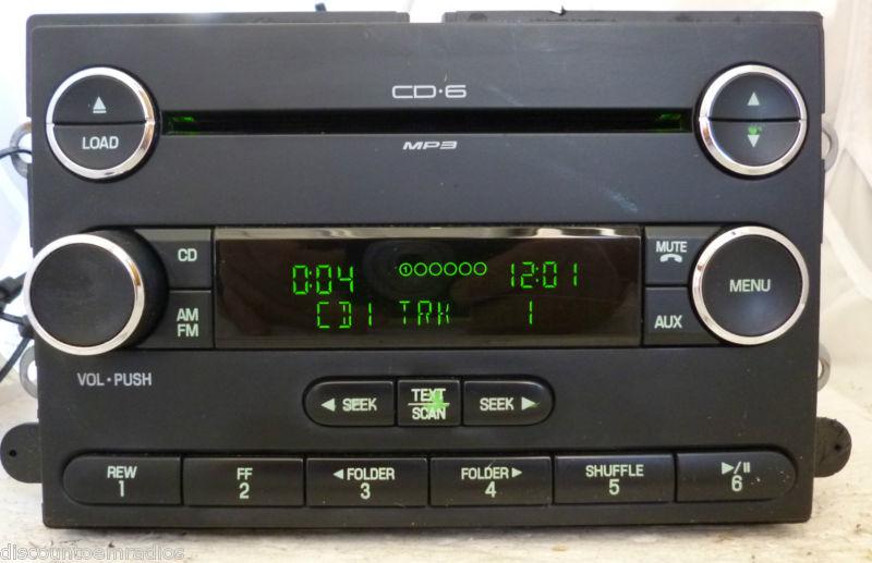 08-09 ford taurus x radio 6 disc cd player 8f9t-18c815-ca *