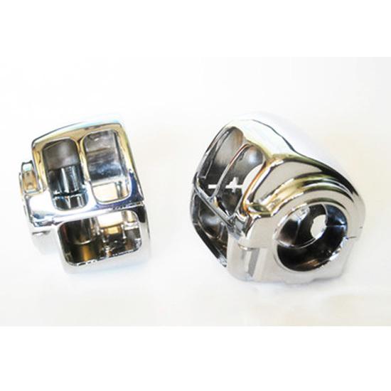 Chrome housing for harley switch cover sportster dyna softail v-rod xl 883 1200