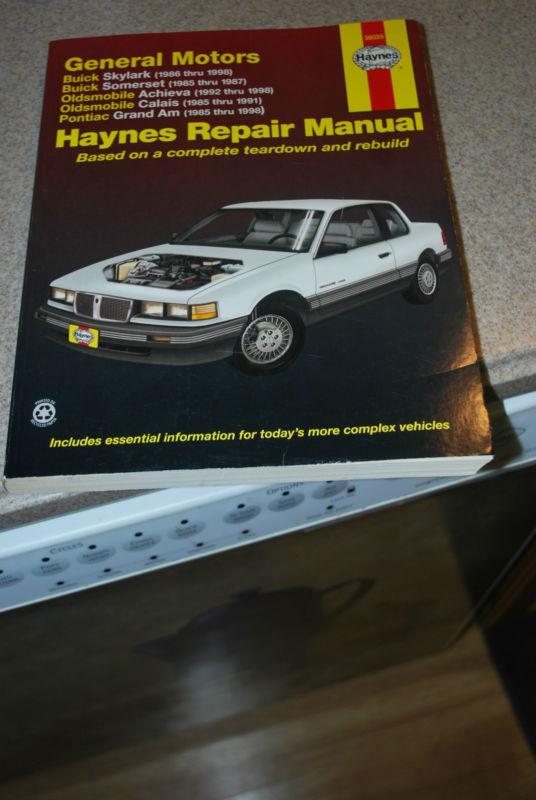 Haynes repair manual for general motors buick skylark, somerset, olds & pontiac