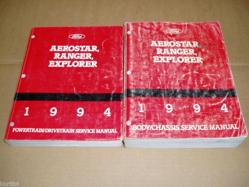 1994 ford ranger pickup explorer aerostar van shop service repair manual set