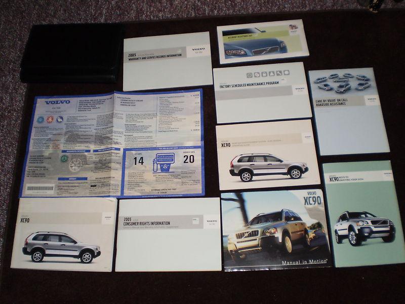 2005 volvo xc90 suv owners manual rear entertain book label sealed cd v8 case