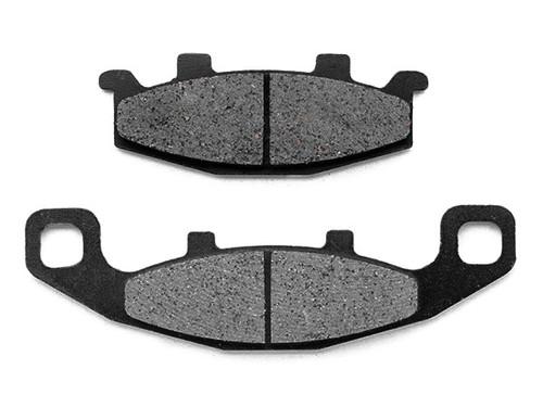 Front carbon kevlar organic brake pads for 1990-1991 kawasaki kl 650 tengai