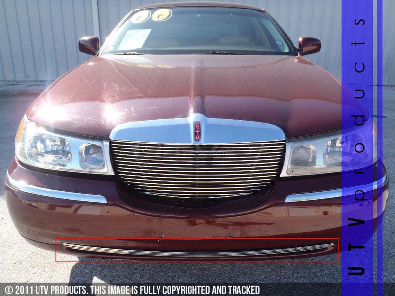 1998 - 2002 lincoln town car 1pc bumper only billet grille replacement