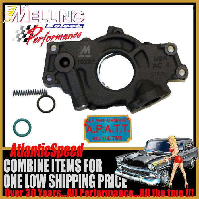 Melling gm chevy 1994-2006 ls ls1 ls2 ls3 ls6 high volume oil pump 15% more oe