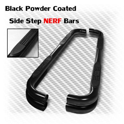 99-11 ford ranger super cab black 3" side step nerf bars rail running board pair