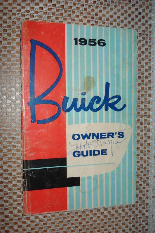 1956 buick owners manual original glove box book rare! 