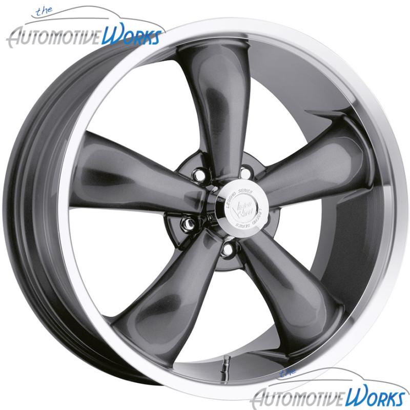 1 - 22x8.5 vision legend 5 5x115 +32mm gun metal wheel rim inch 22"