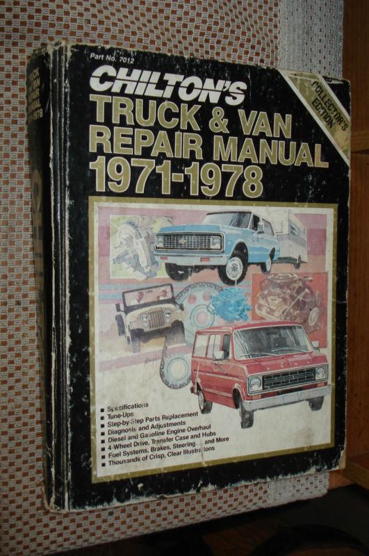 1971-1978 truck service manual shop book chevy ford dodge gmc 72 73 74 75 76 77 