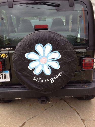 Jeep spare tire cover, life is good